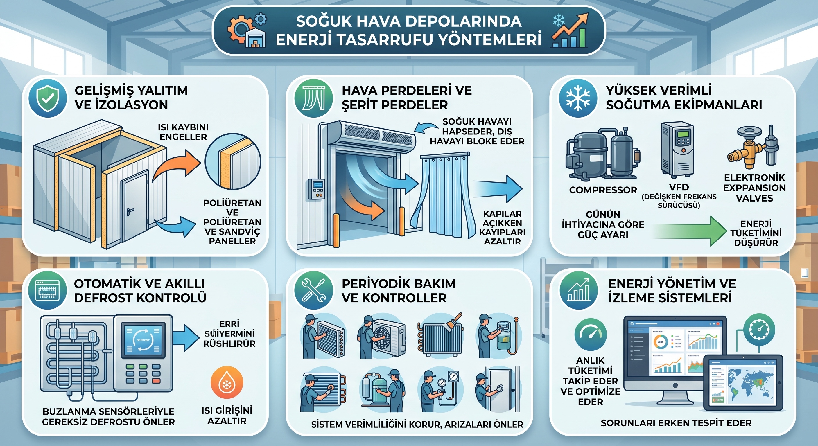 Soğuk Hava Depolarında Enerji Tasarrufu Yöntemleri